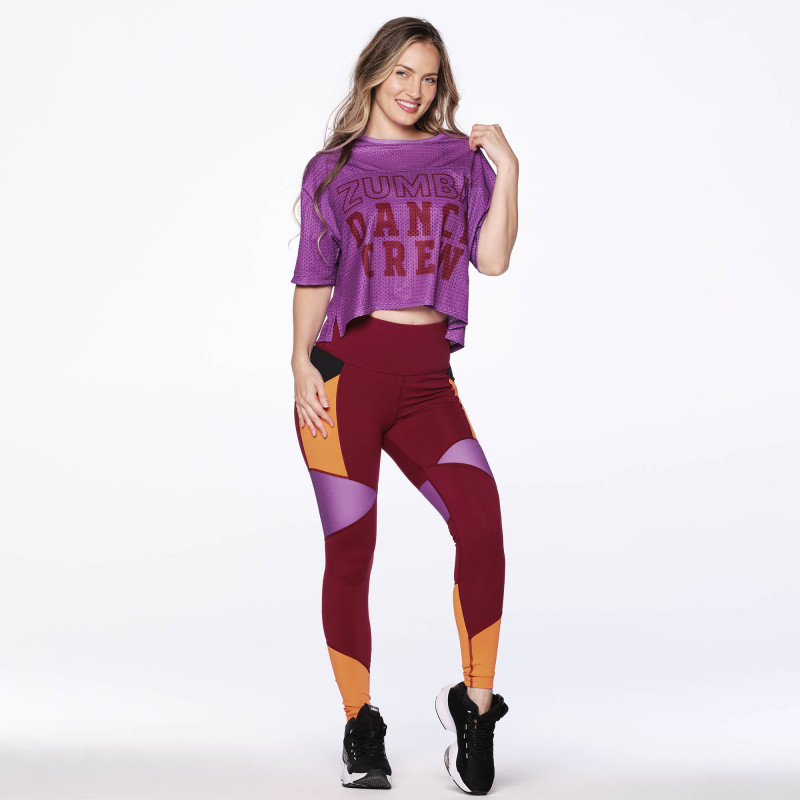 Zumba Wear Europe site Zumba Dance Crew Mesh Crop Top